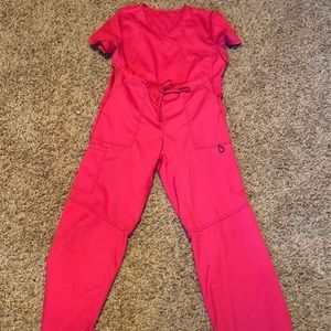 Pink scrubs